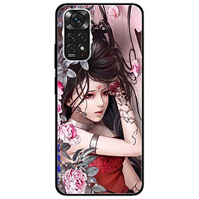 Ốp lưng dành cho Xiaomi Redmi Note 11 4G - Cô Gái Mẫu Đơn