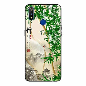 Ốp lưng in cho Realme 3 Tranh Làng Tre