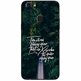 Ốp lưng in cho Oppo F5 Youth Mẫu Tìm Về Nơi Xa