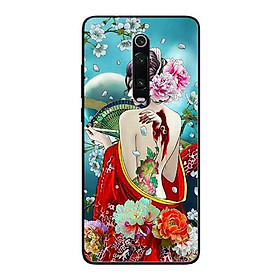 Ốp Lưng in cho Xiaomi Redmi K20 Pro Mẫu Cô Gái Tóc Thắt Hoa - Hàng Chính Hãng