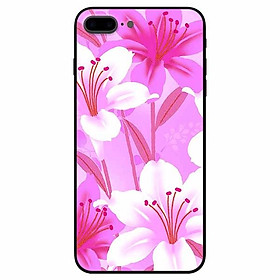 Ốp lưng dành cho Iphone 7 Plus , 8 Plus mẫu Hoa Ly Hồng