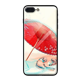 Ốp kính cường lực cho iPhone 7 Plus mẫu cảnh 313 - Hàng chính hãng