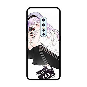 Ốp Lưng in cho Vivo V17 Pro Mẫu Nàng Cá Tính Áo Trắng - Hàng Chính Hãng