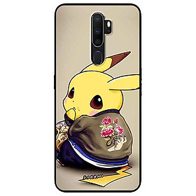 Ốp lưng in cho Oppo A9 2020 Mẫu Pika Ăn Vụng
