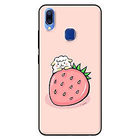 Ốp lưng in cho Vivo Y95 mẫu Cún Dâu - Hàng chính hãng