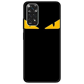 Ốp lưng dành cho Xiaomi Redmi Note 11 4G mẫu Cặp Mắt Vàng Trên