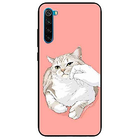 Ốp lưng in cho Xiaomi Redmi Note 8 Mẫu Mèo Mập