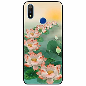 Ốp lưng in cho Realme 3 Pro Mẫu Bảy Đóa Sen