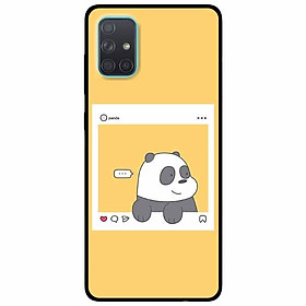 Ốp lưng dành cho Samsung A51 mẫu Chú Gấu Khung Hình