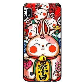 Ốp in cho Samsung Galaxy A10 mẫu Thỏ Trắng - Hàng chính hãng