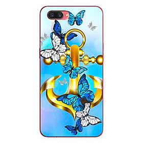 Ốp lưng in cho Oppo Realme C1 mẫu Neo Vàng Bướm Xanh - Hàng chính hãng