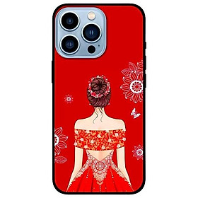 Ốp lưng dành cho Iphone 13 Mini - Iphone 13 - Iphone 13 Pro -  Iphone 13 Pro Max - Cô gái váy ngang vai