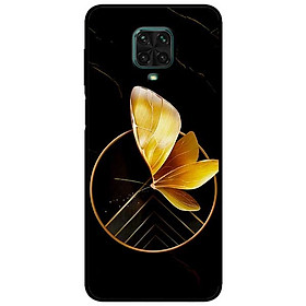 Ốp lưng dành cho Xiaomi Redmi Note 9s - Note 9 Pro - Note 9 Promax mẫu Vòng Tròn Bướm Vàng