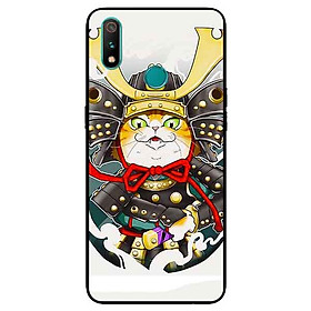 Ốp Lưng in cho Realme 3 Pro Mẫu Mèo Samurai - Hàng Chính Hãng