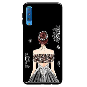 Ốp in cho Samsung Galaxy A70 Cô Gái Váy Xám - Hàng chính hãng