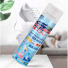 Combo Bàn Chải Vệ Sinh Giày Đa Năng Có Ngăn Đựng Xà Phòng kèm Chai xịt khử mùi chống khuẩn giày