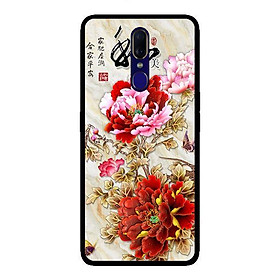 Ốp lưng dành cho Oppo F11 Mẫu Đơn Đỏ Hồng - Hàng chính hãng