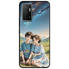 Ốp lưng cho Vivo V23e - Y31 - Y51 - Y55 - Y55s - Y55 2022 - Cặp Đôi Ngồi Đồi - Hàng Chính Hãng