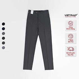 Quần Tây Nam VIỆT PHÁP Form Classic Không Ly Chất liệu Cao Cấp Chống Nhăn, Độ Bền Cao 2347