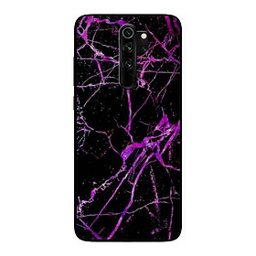 Ốp Lưng in cho Xiaomi Redmi Note 8 Pro Mẫu Nền Đá Hoa 7 - Hàng Chính Hãng