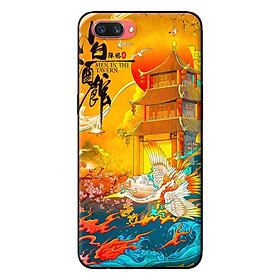 Ốp in cho Oppo A3s Hạc Nền Vàng - Hàng chính hãng