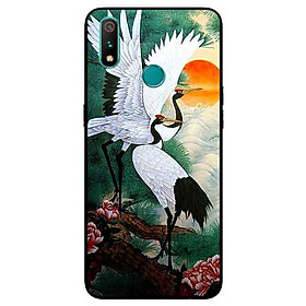 Ốp Lưng in cho Realme 3 Pro Mẫu Chim Hạc - Hàng Chính Hãng