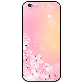 Ốp lưng in cho Iphone 6/6s Mẫu Đào Hồng