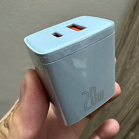 Cốc Sạc Nhanh Siêu Nhỏ Gọn Baseus Compact Quick Charger 20W 2 cổng USB & Type C dùng cho Iphone, Ipad- Hàng chính hãng Baseus