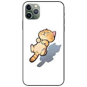 Ốp lưng in cho Iphone 11 Pro Max Mẫu Mèo Vàng