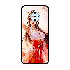 Ốp Lưng in cho Vivo S1 Pro/ Vivo V17 Mẫu Cô Nền Anh Đào - Hàng Chính Hãng