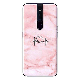 Ốp in cho Oppo F11 Pro Đá Hồng - Hàng chính hãng