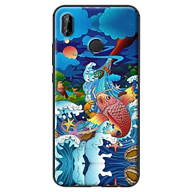 Ốp in cho Huawei Nova 3E Mưa Cá Chép - Hàng chính hãng