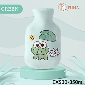 Túi chườm nóng lạnh PUHA 350ml, túi chườm sưởi ấm giảm đau bụng kinh họa tiết dễ thương