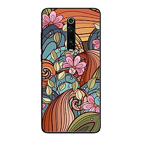 Ốp Lưng in cho Xiaomi Redmi K20 Pro Mẫu Họa Tiết Nền Lá - Hàng Chính Hãng