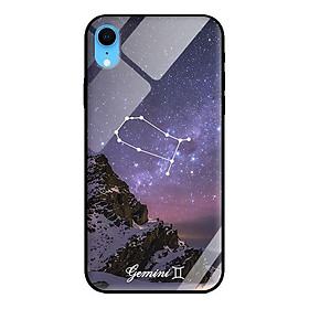 Ốp kính 12 cung Hoàng Đạo cho iPhone XR Gemini - Hàng chính hãng