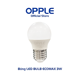 [Quà tặng] Bóng Đèn OPPLE LED Bulb Eco Save G45 E27 3W Ánh Sáng Vàng 3000K - Sáng Hơn Theo Cách Tiết Kiệm Hơn