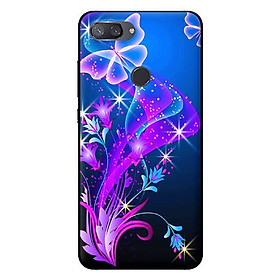 Ốp lưng in cho Xiaomi Mi 8 Lite mẫu Họa Tiết Bướm Tím - Hàng chính hãng