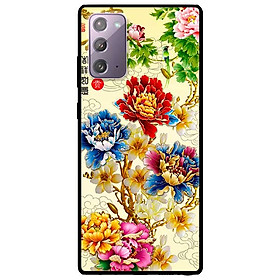 Ốp lưng dành cho Samsung Galaxy Note 20 mẫu Mẫu Đơn Vàng Xanh