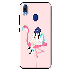Ốp in cho Vivo Y91 Hạc Hồng Và Cô Gái - Hàng chính hãng