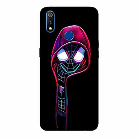 Ốp lưng in cho Realme 3 Nhện Đen