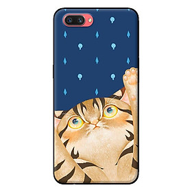 Ốp in cho OPPO A5 Mèo Xanh - Hàng chính hãng
