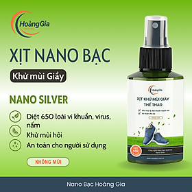 Xịt Khử Mùi Giày Thể Thao Nano Bạc Hoàng Gia 100ml - Khử khuẩn giày nam nữ, khử mùi hiệu quả.