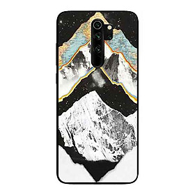 Ốp Lưng in cho Xiaomi Redmi Note 8 Pro Mẫu NỀN Núi Vũ Trụ - Hàng Chính Hãng