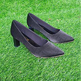 Giày cao gót 6cm Trường Hải da mềm 2 màu Đen, trắng CG125