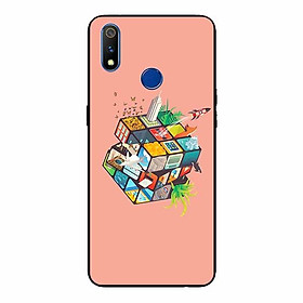 Ốp lưng in cho Realme 3 Pro Rubik Cube