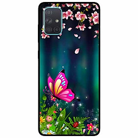 Ốp lưng dành cho Samsung A71 mẫu Bướm Hồng