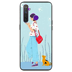 Ốp lưng in cho Realme 5 Pro/ Realme Q Mẫu Cô Gái Tai Mèo