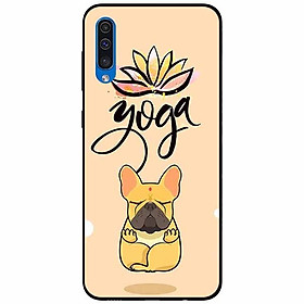 Ốp lưng in cho Samsung A70 Mẫu Cún Yoga