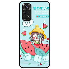Ốp lưng dành cho Xiaomi Redmi Note 11 4G mẫu Cô Gái Dưa Hấu