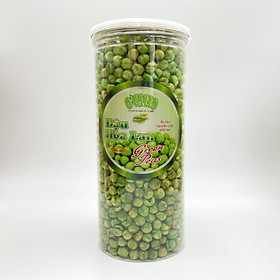Đậu hà lan sấy giòn vị muối hộp nhôm nắp bạc 500g